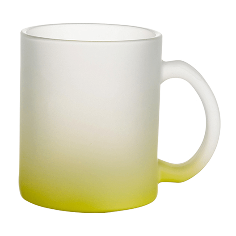 HPN SubliCraft 11 oz. Color Gradient Sublimation Glass Mug - 12 per case - HeatPressNation