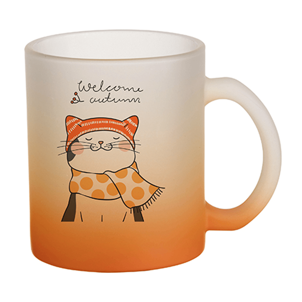 HPN SubliCraft 11 oz. Color Gradient Sublimation Glass Mug - 36 per case - HeatPressNation