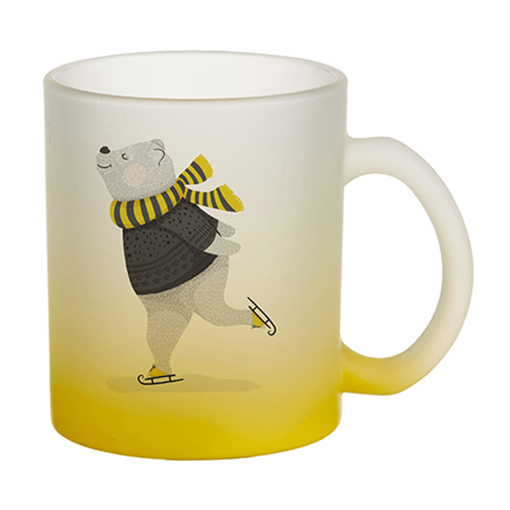 HPN SubliCraft 11 oz. Color Gradient Sublimation Glass Mug - 36 per case - HeatPressNation