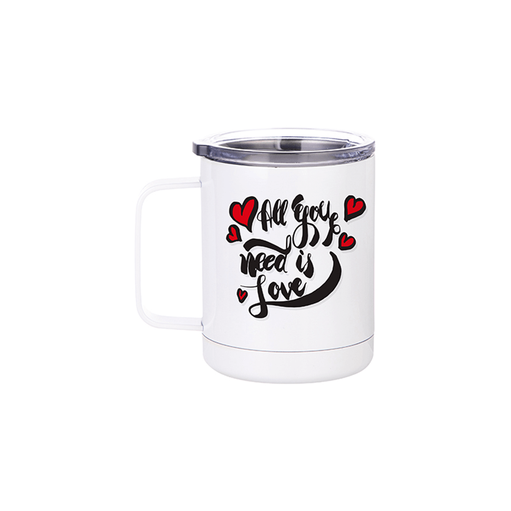 HPN SubliCraft 12 oz. Sublimation Stainless Steel Lidded Mug - HeatPressNation