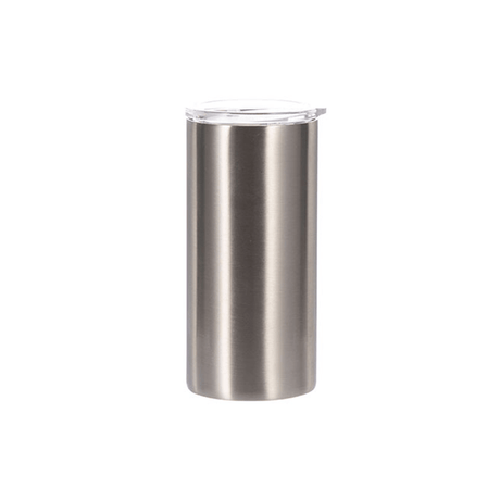 HPN SubliCraft 12 oz. Silver Stainless Steel Sublimation Lowball Tumbler - HeatPressNation