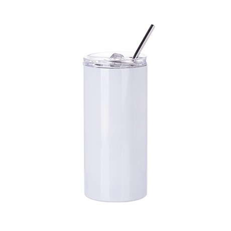 HPN SubliCraft 16 oz. White Sublimation Stainless Steel Skinny Tumbler - HeatPressNation