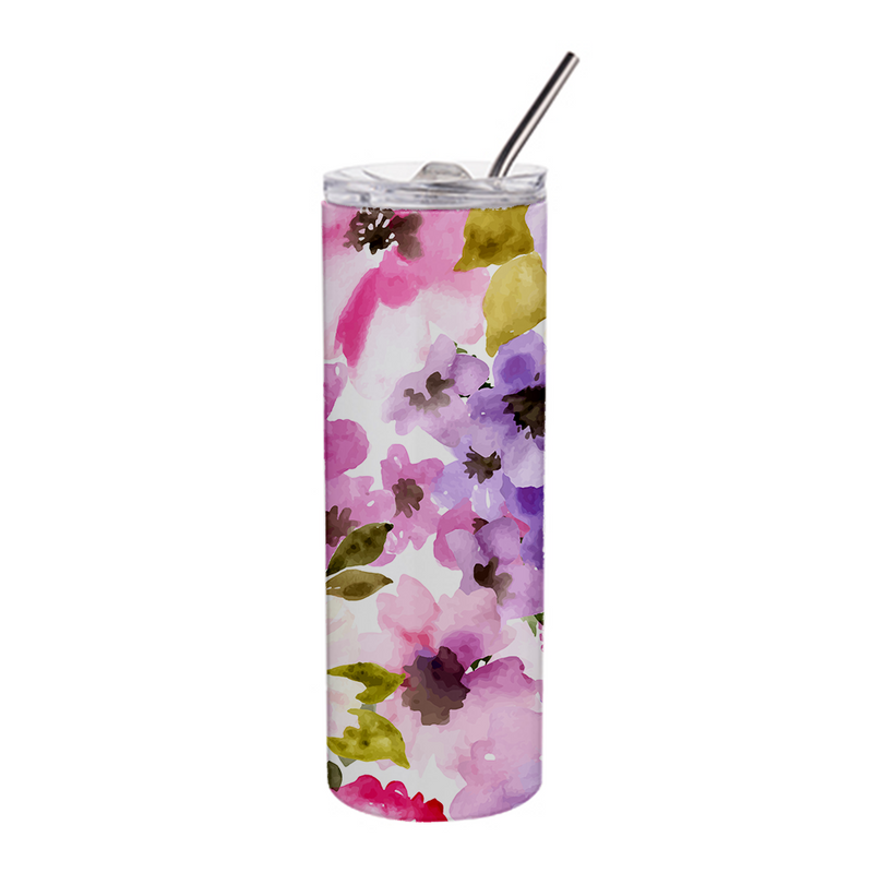 HPN SubliCraft 20 oz. Sublimation Stainless Steel Skinny Tumbler with Straw