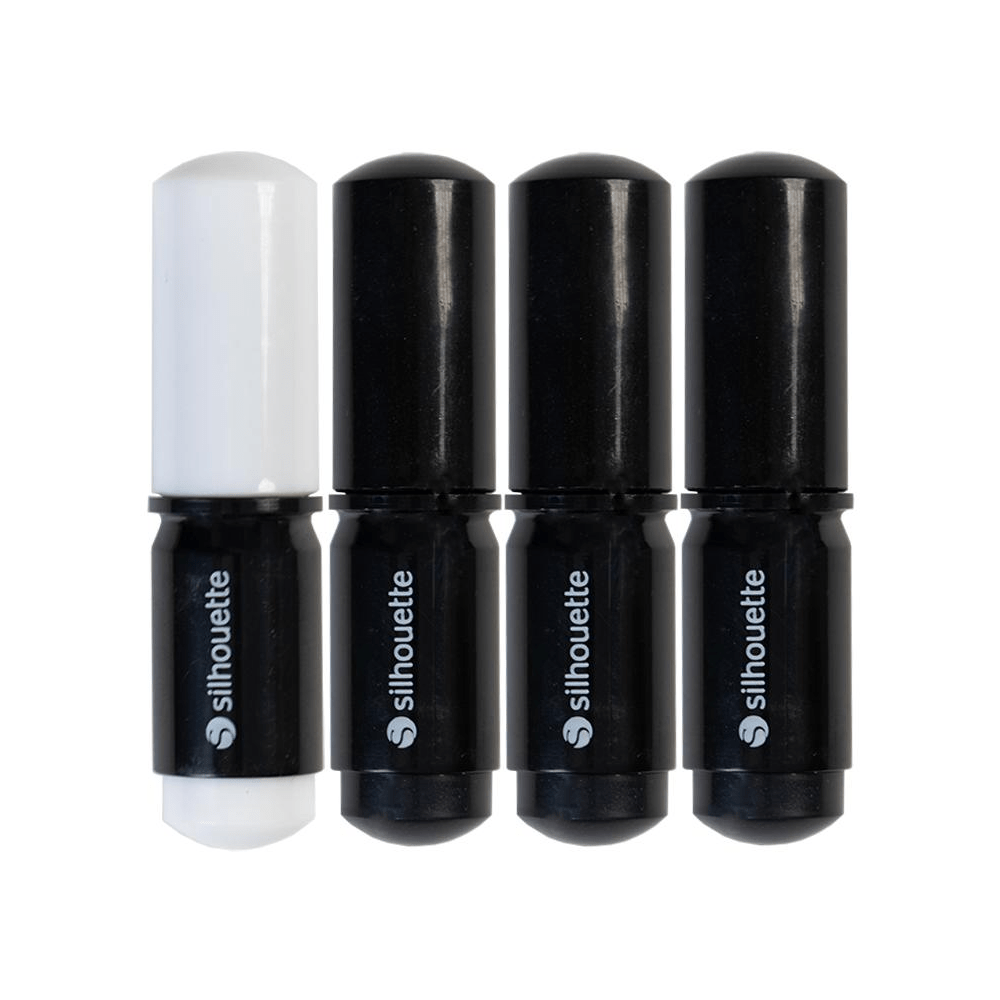 Silhouette Sketch Pens - Black & White (Black Body) - HeatPressNation