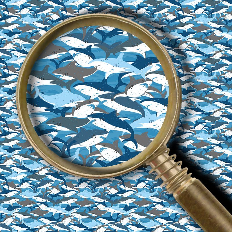 Sparkleberry Ink PATTERNED Heat Transfer Vinyl - Shark Attack - HeatPressNation