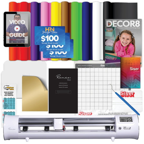 Siser Romeo 24" Vinyl Cutter Bundle with Siser Easyweed HTV - HeatPressNation