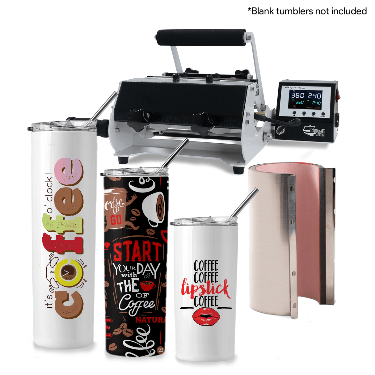Epson SureColor F570 24" Pro Sublimation Printer 8 - in - 1 Mug Press and 16" x 20" Swing Away Press Bundle - HeatPressNation