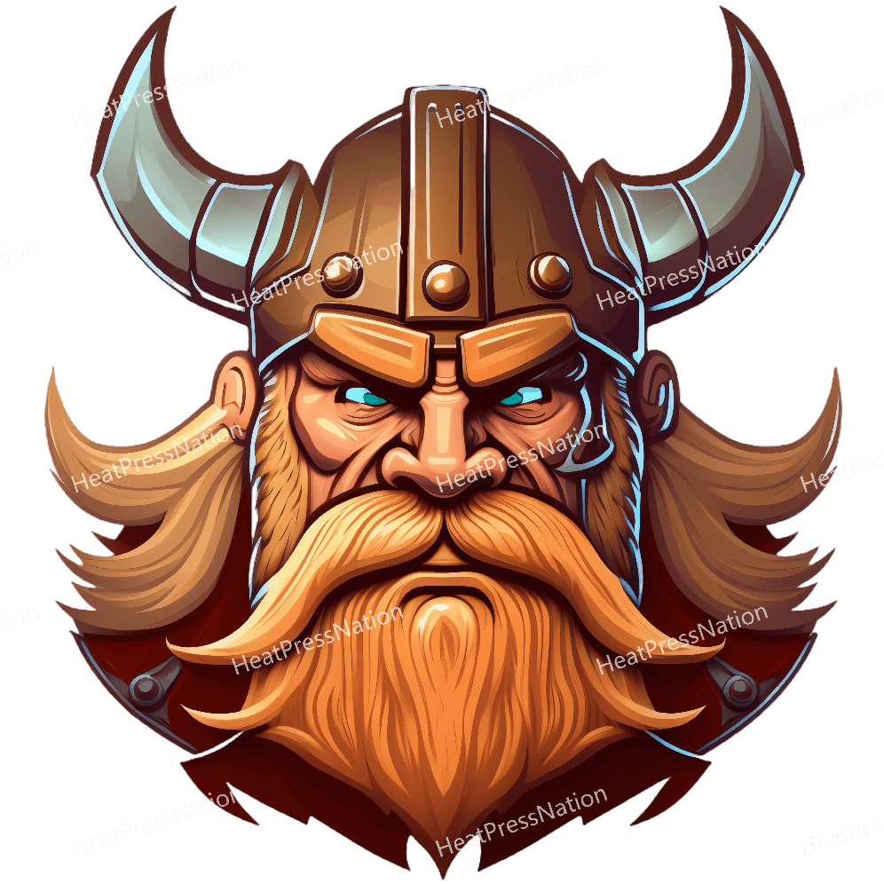 Detailed Warrior Viking Design - HeatPressNation