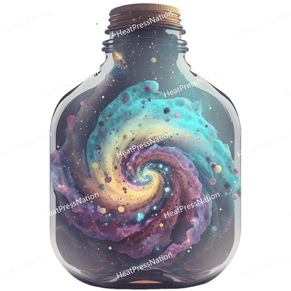 Fantasy Galaxy Bottle Design - HeatPressNation