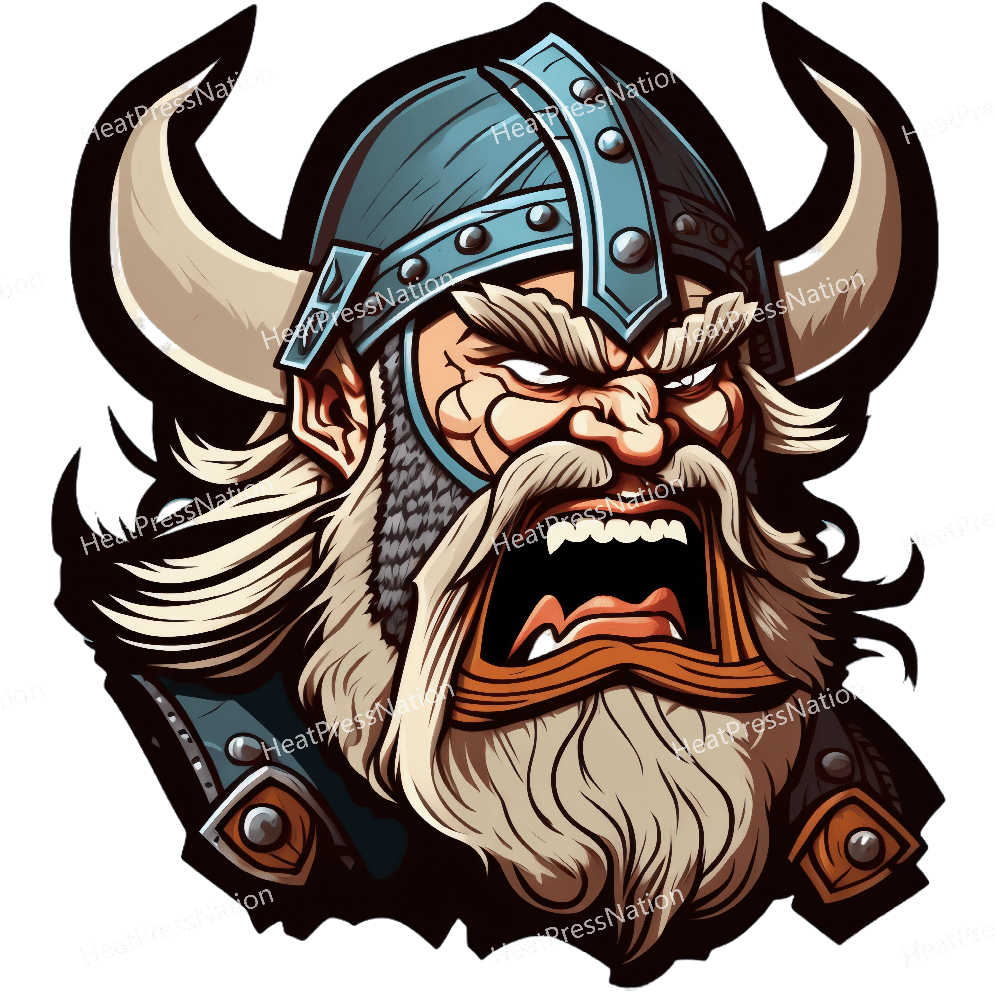 Enraged Warrior Viking Design - HeatPressNation
