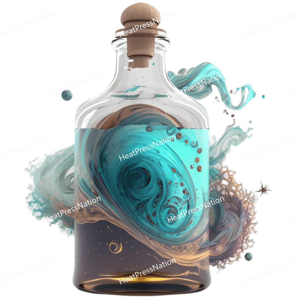 Fantasy Whirlpool Bottle Design - HeatPressNation