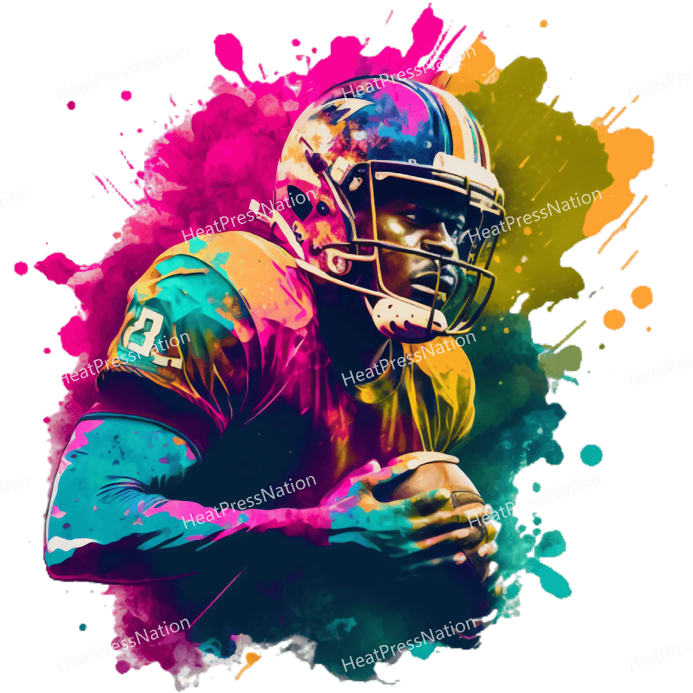 Splatter Football Design - HeatPressNation