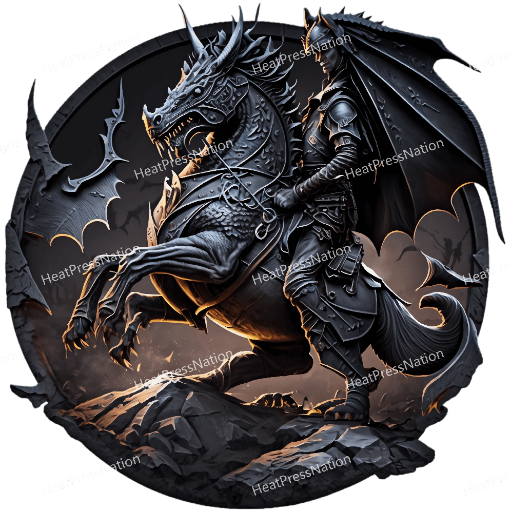 Metallic Dragon Design - HeatPressNation