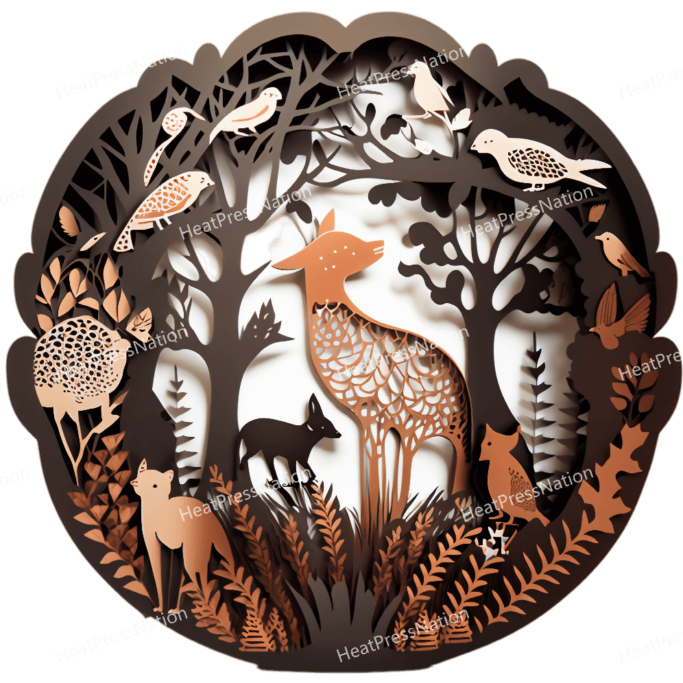 Forest Cutout Design - HeatPressNation