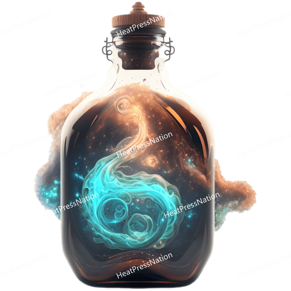 Fantasy Mystic Bottle Design - HeatPressNation