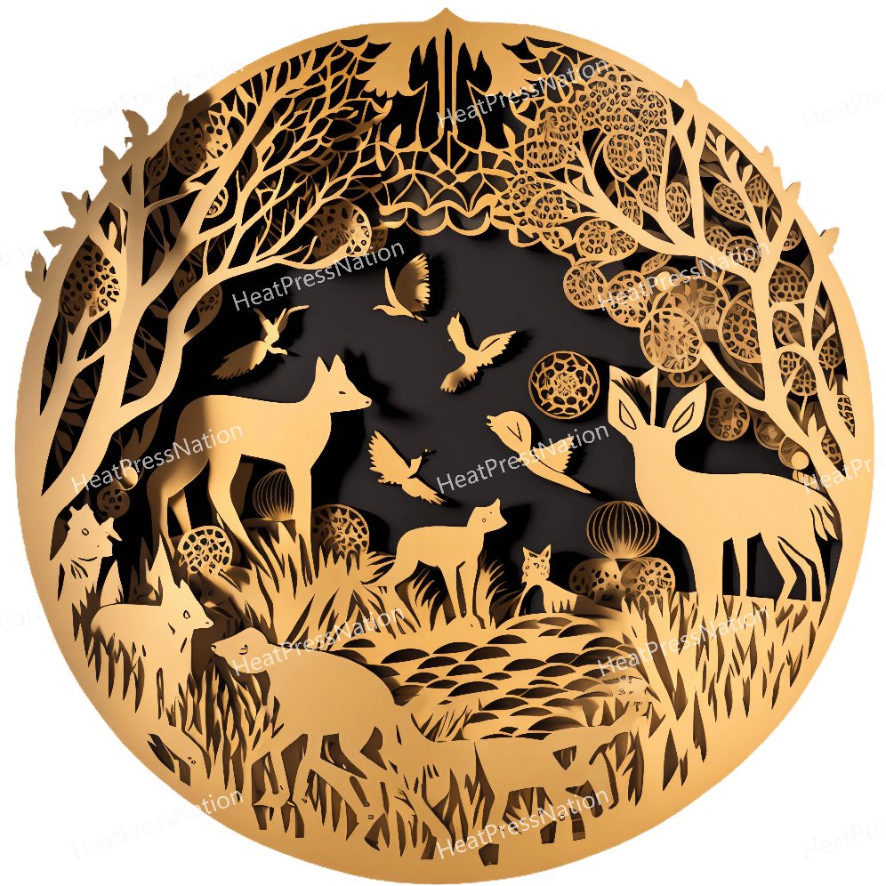 Wildlife Cutout Design - HeatPressNation