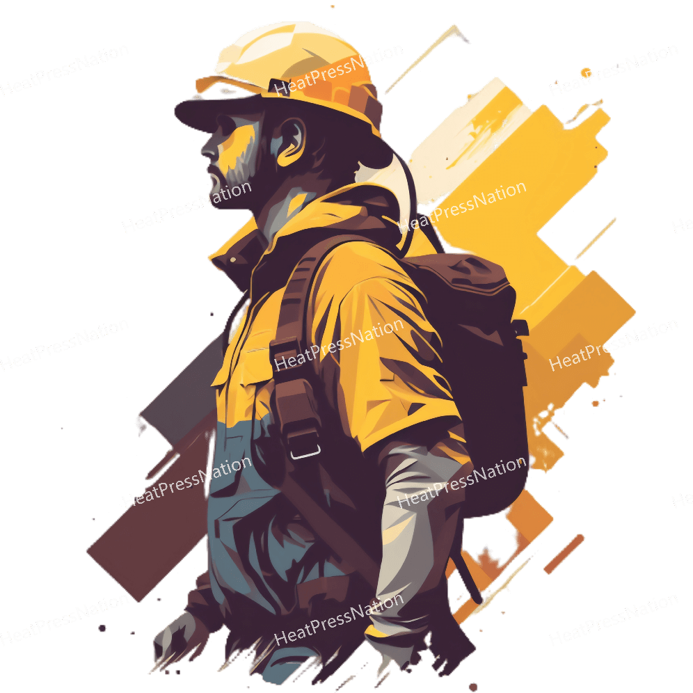 Splatter Construction Yellow Design - HeatPressNation