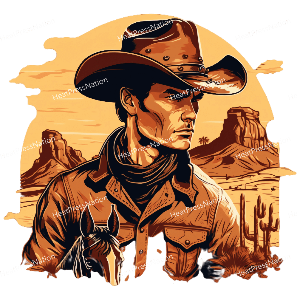 Splatter Cowboy Design - HeatPressNation