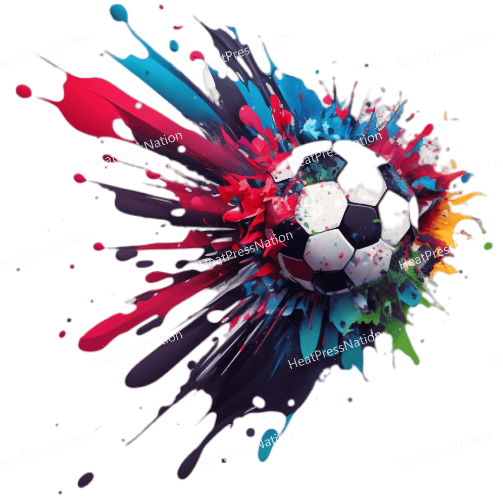Splatter Soccer Design - HeatPressNation