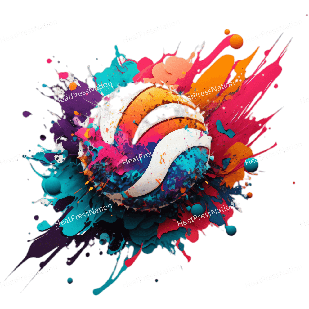Splatter Volleyball Design - HeatPressNation