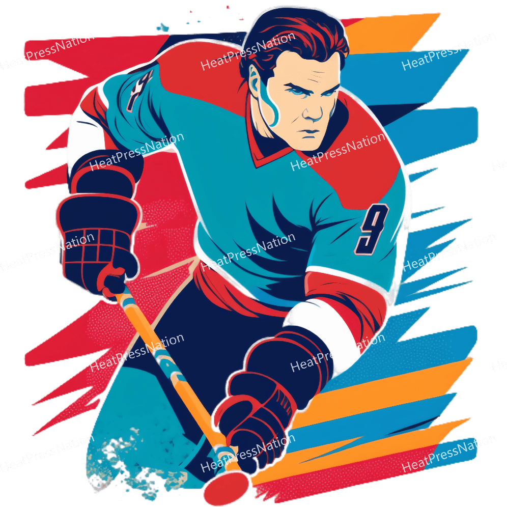 Splatter Hockey Design - HeatPressNation