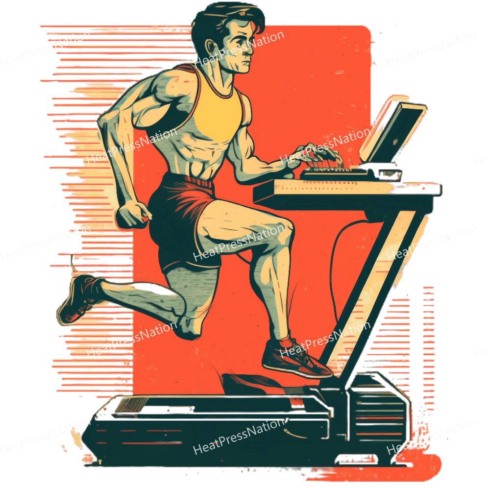 Gym Treadmill Design - HeatPressNation