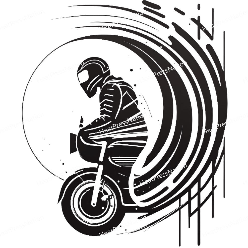 Dirt Bike Half Design - HeatPressNation