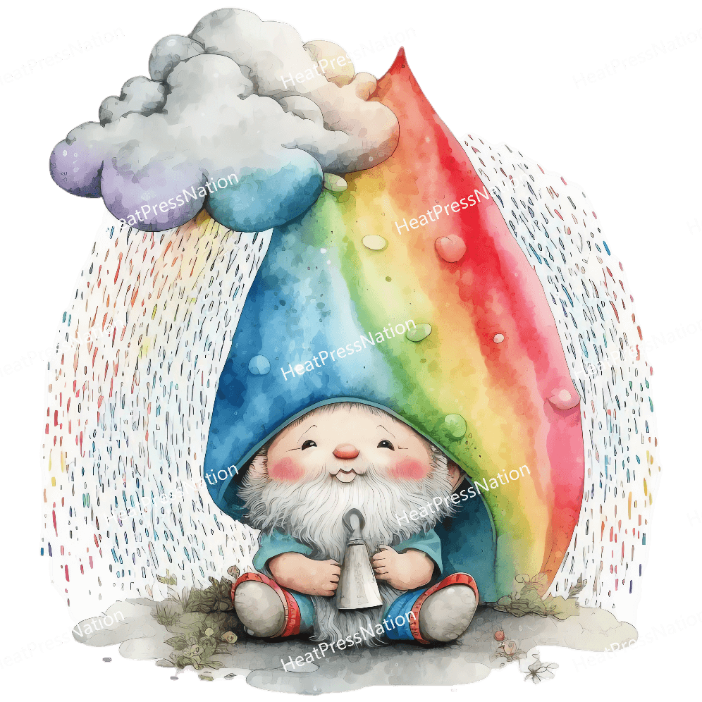 Raining Gnome Design - HeatPressNation