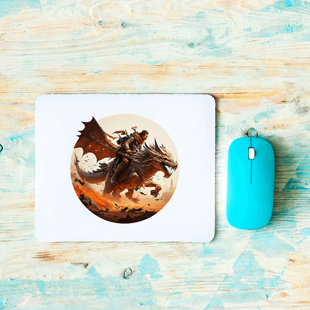 Warrior Riding Dragon Design - HeatPressNation