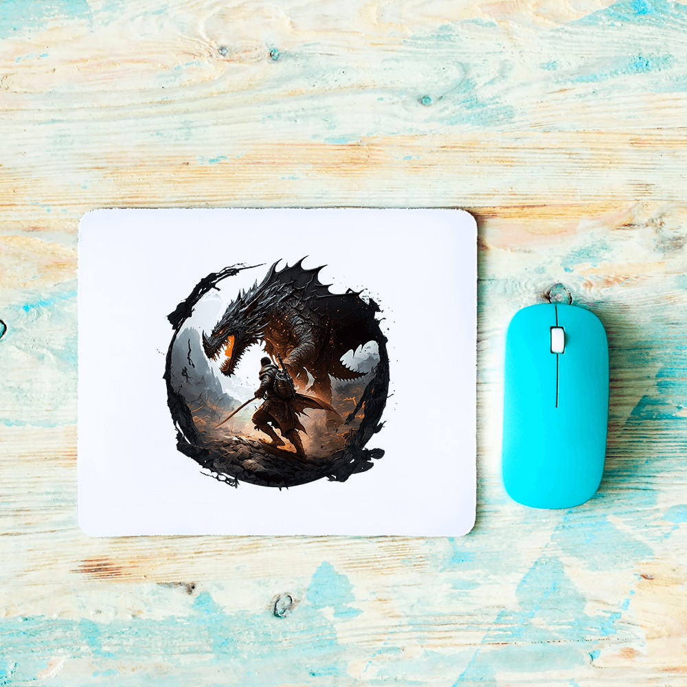 Sword Fighting Dragon Design - HeatPressNation