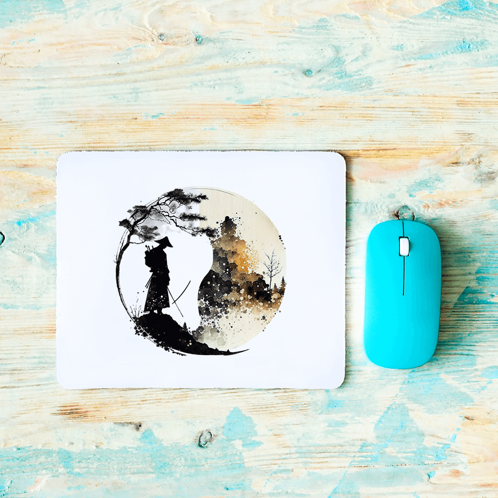 Samurai-Wald-Abzeichen-Design