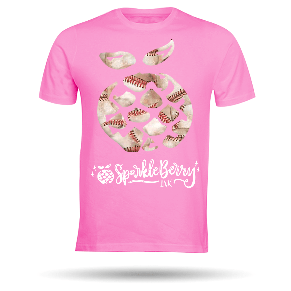 Sparkleberry Ink PATTERNED Heat Transfer Vinyl - Baseballs - HeatPressNation