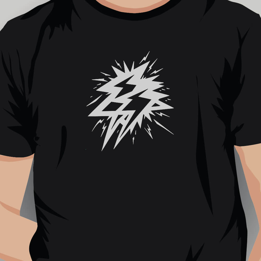 Shock Lightning Bolt Vector Design - HeatPressNation