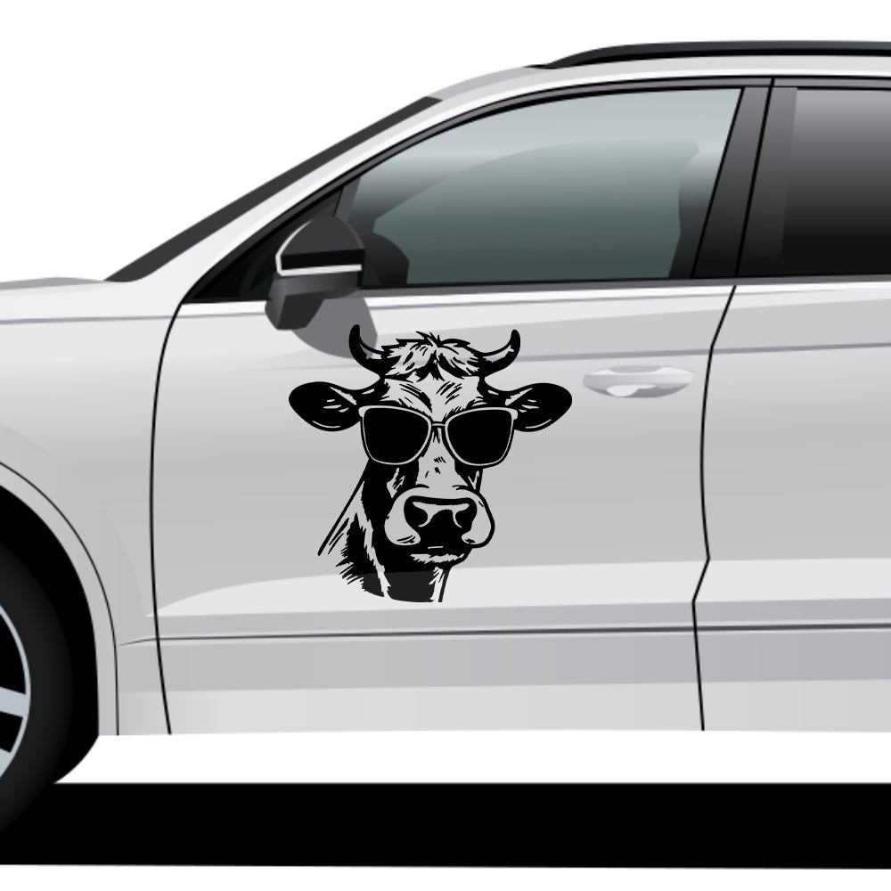 Sunglasses Cow Vector Design - HeatPressNation