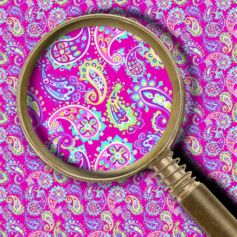 Sparkleberry Ink PATTERNED Heat Transfer Vinyl - Fiesta Paisley Pink - HeatPressNation