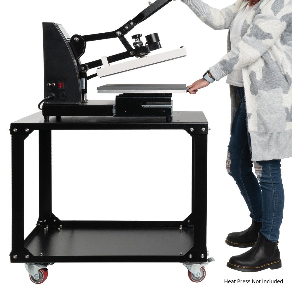 HPN Universal Heat Press Stand with Wheels - HeatPressNation