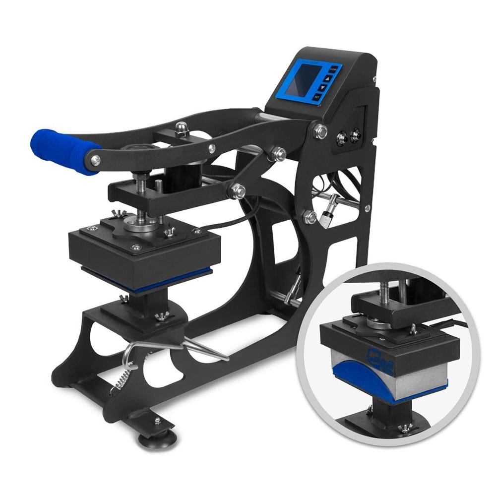 HPN Black Series Cap & Label Combo Auto - Open Heat Press Transfer Machine - HeatPressNation