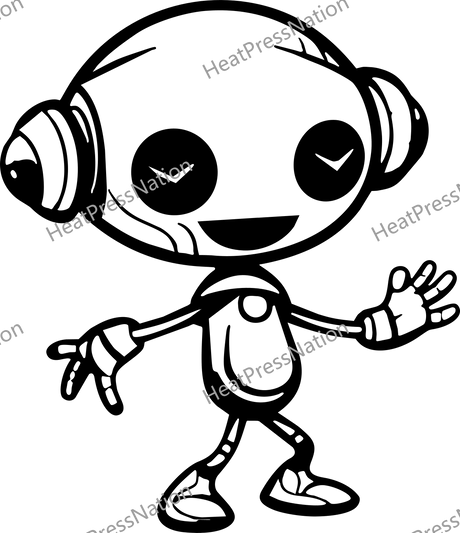 Dancing Alien Vector Design - HeatPressNation