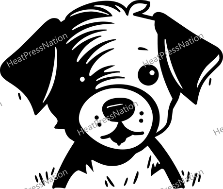 Detailed Puppy Vector Design - HeatPressNation