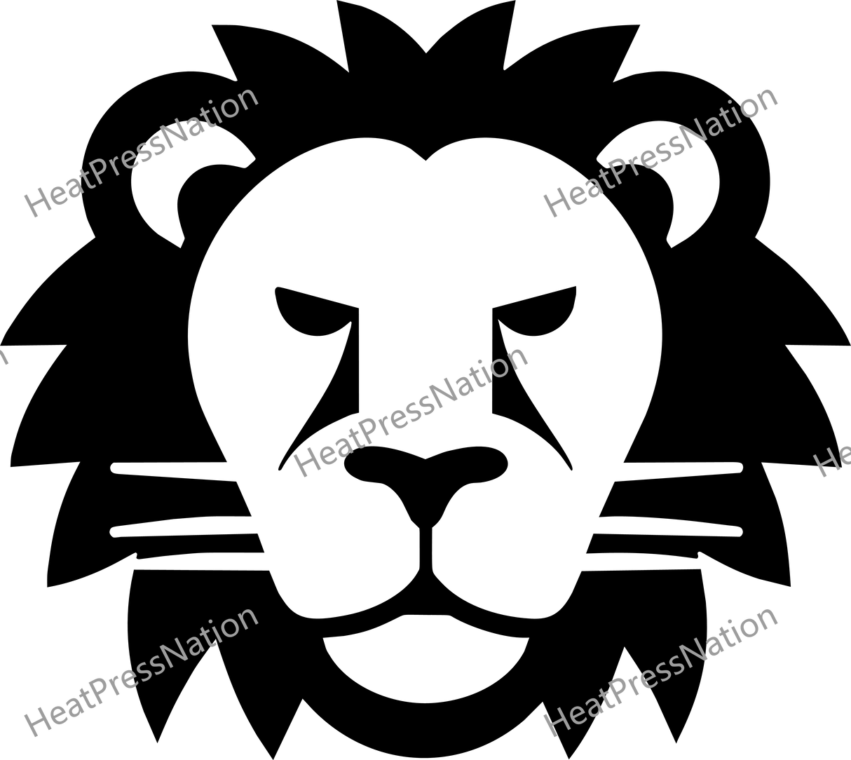 Blocky Lion Vector Design - HeatPressNation