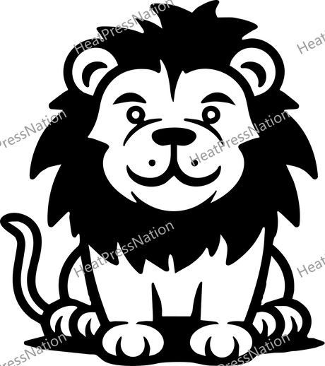 Cute Simple Tiger Vector Design - HeatPressNation