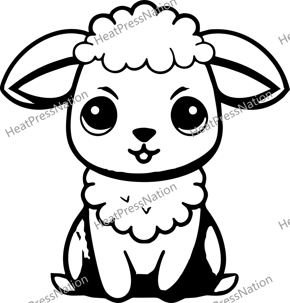 Cute Lamb Design - HeatPressNation