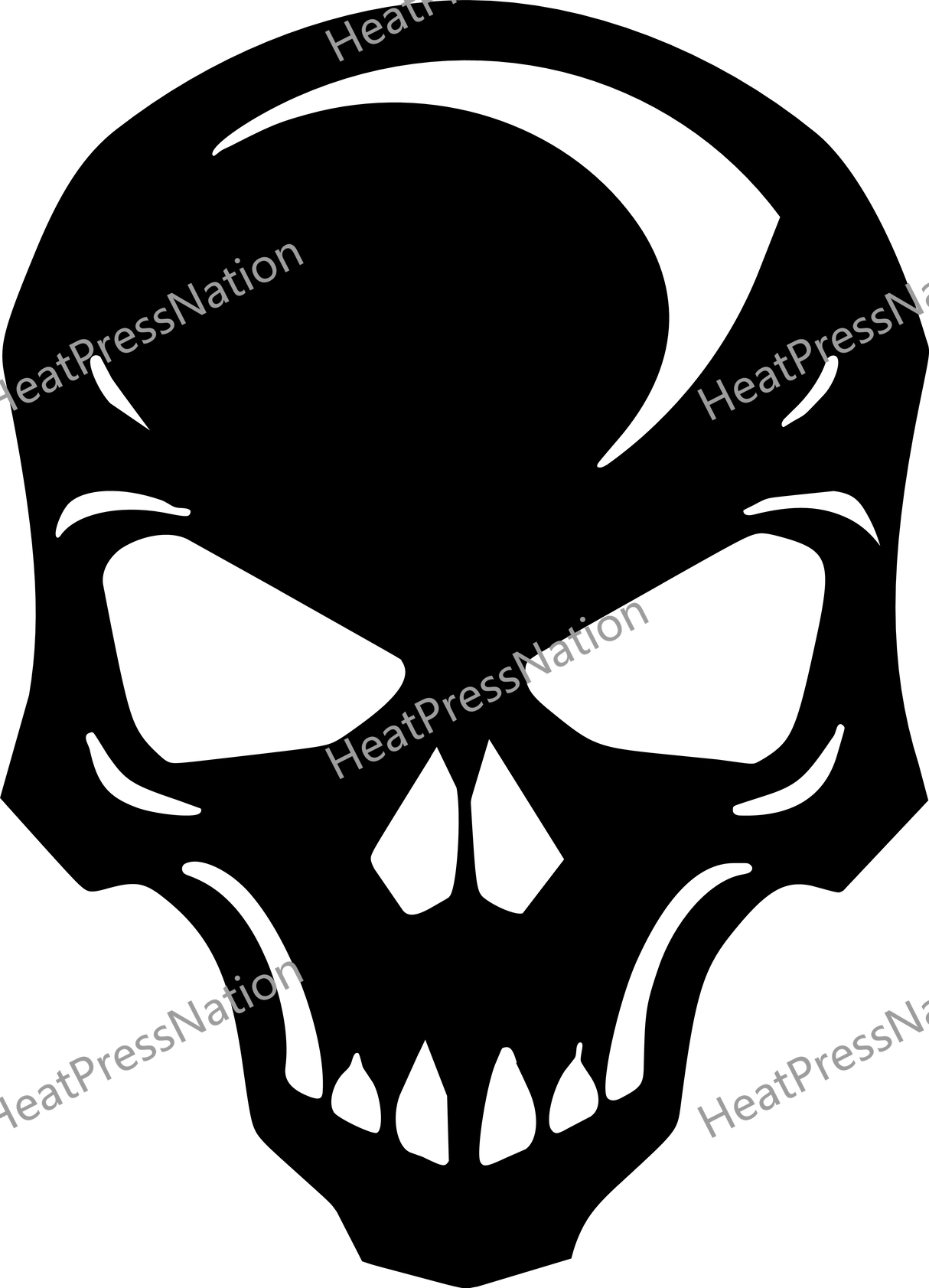 Full Skull Vector Design - HeatPressNation