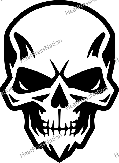 Detailed Skull Vector Design - HeatPressNation