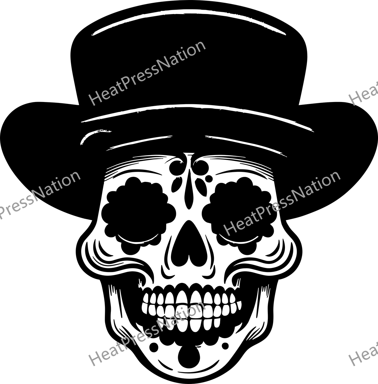 Sugar Skull Vector Design - HeatPressNation