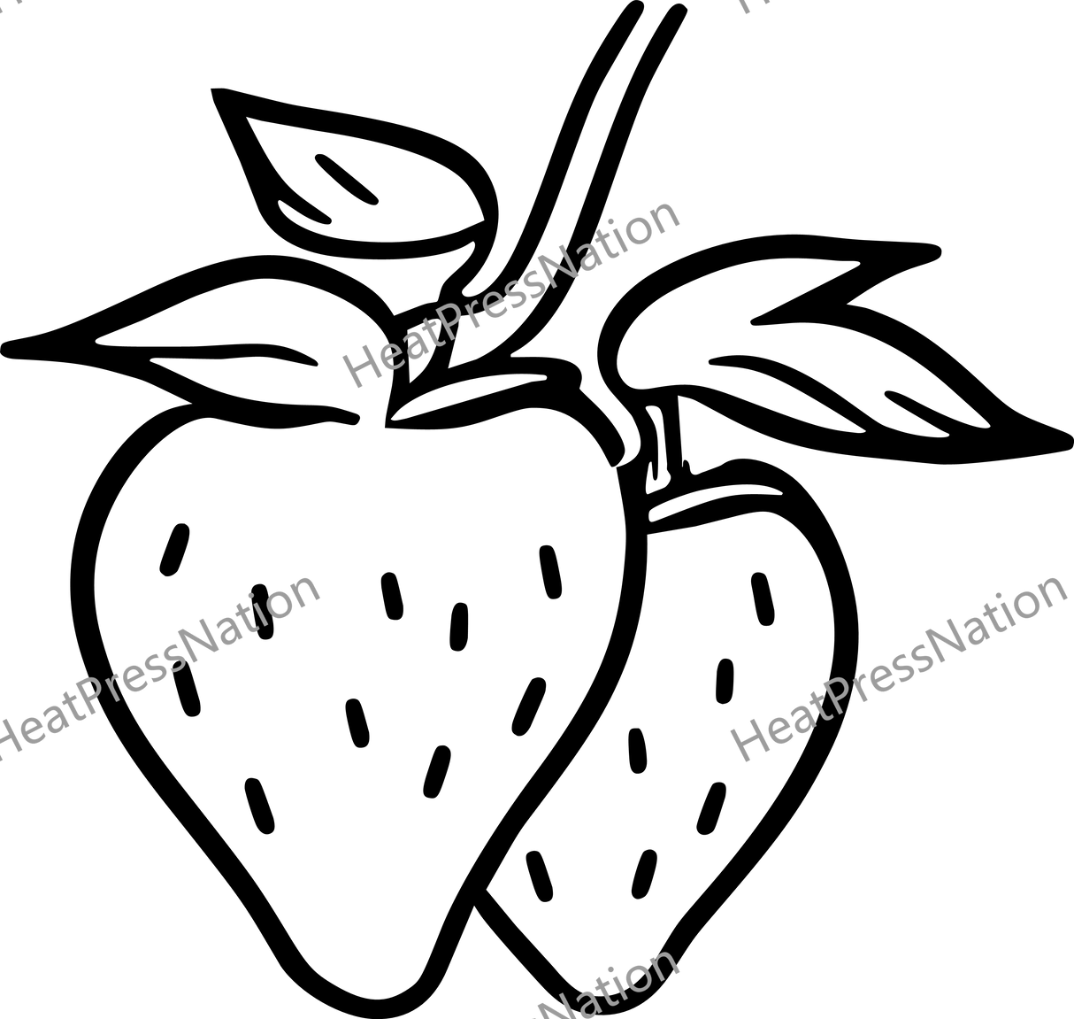 Strawberry Fruit Vector Design - HeatPressNation