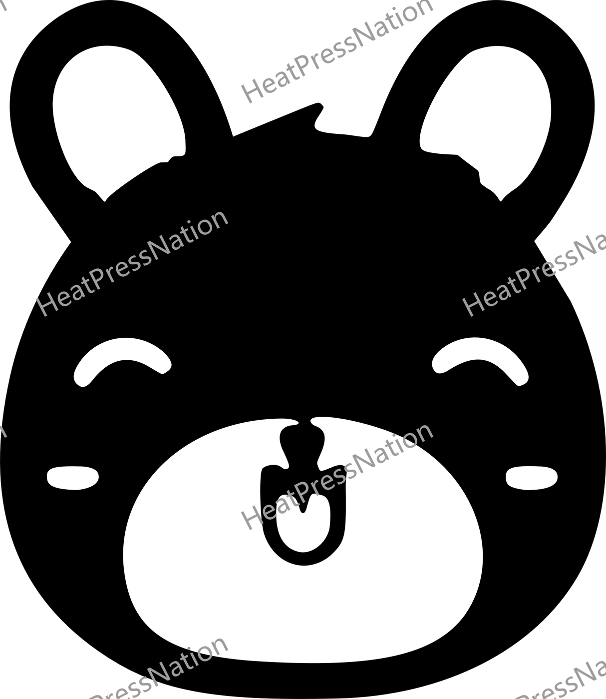 Cute Bear Vector Design - HeatPressNation