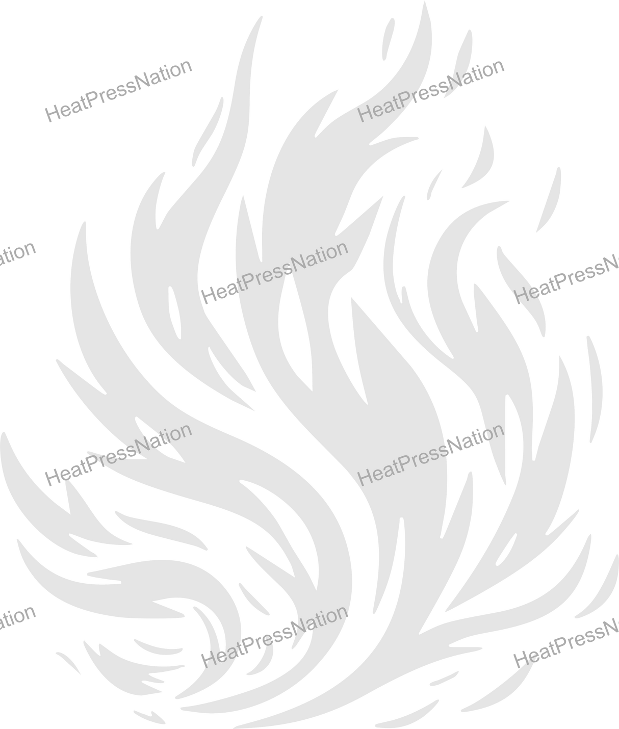 Bursting Flames Vector Design - HeatPressNation