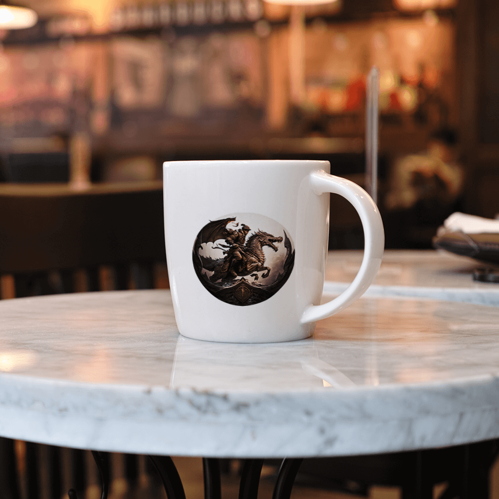 Dragon Warrior Badge Design - HeatPressNation