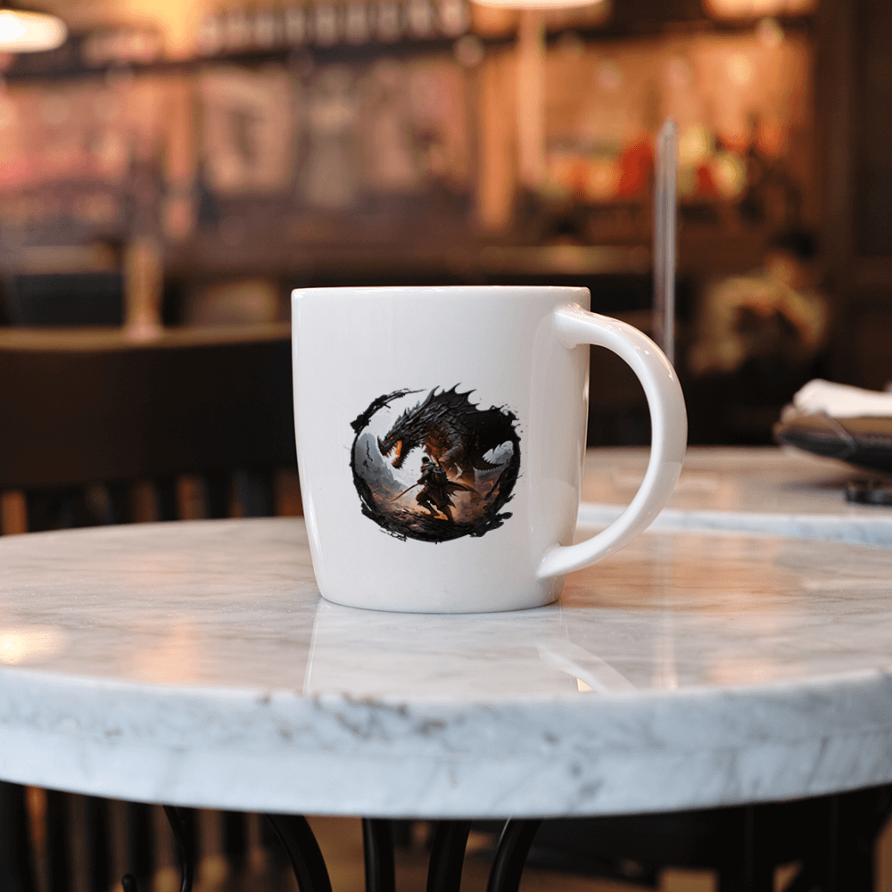 Sword Fighting Dragon Design - HeatPressNation